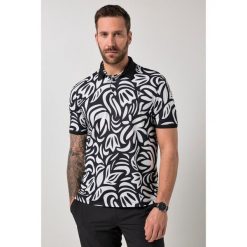 Męska Koszulka polo FLEXNAMIC® golf pika nadruk na całej powierzchni. Czarne koszulki polo JAY-PI, m, bez wzorów, z elastanu, bez kołnierzyka, bez ramiączek, na golfa. Za 199.99 zł.