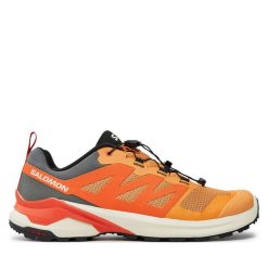Buty do biegania Salomon. Brązowe buty do biegania Salomon, bez wzorów, bez zapięcia, do biegania. Za 399.99 zł.