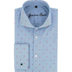 Koszula IGNAZIO KMN00018 slim. Białe koszule Giacomo Conti, m, bez wzorów, z bawełny, bez kołnierzyka, bez ramiączek. Za 259.00 zł.