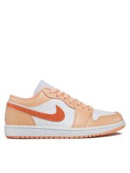 Nike Sneakersy Air Jordan 1 Low DC0774 801 Pomarańczowy. Brązowe buty sportowe casual Nike, bez wzorów, ze skóry, bez zapięcia. Za 489.99 zł.