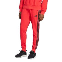 Spodnie Mężczyzna Adidas Essential 3 Stripes czerwony. Czerwone szorty Adidas, m, bez wzorów, z dresówki, eleganckie. Za 211.95 zł.
