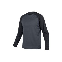 Longsleeve rowerowy męski Endura Singletrack Fleece. Czarne bluzy ENDURA, m, bez wzorów, bez kaptura. Za 279.99 zł.