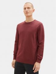 Tom Tailor Sweter 1027661 Bordowy Regular Fit. Czerwone swetry rozpinane Tom Tailor, m, bez wzorów, z bawełny, bez kołnierzyka, bez ramiączek. Za 139.99 zł.