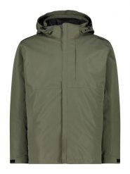 CMP Kurtka funkcyjna 3w1 w kolorze oliwkowo-czarnym rozmiar: 52. Brązowe kurtki outdoor i hardshell CMP, bez wzorów, bez kaptura. Za 398.77 zł.