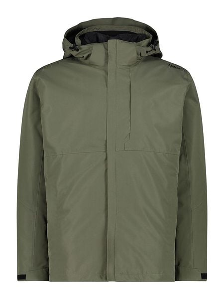 Cmp Kurtka funkcyjna 3w1 w kolorze oliwkowo-czarnym rozmiar: 52. Brązowe kurtki outdoor i hardshell CMP, bez wzorów, bez kaptura. Za 244.80 zł.