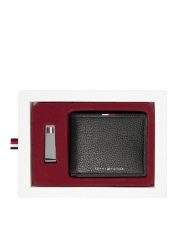 Tommy Hilfiger Portfel Th Corp Mini Cc Wallet & Clip AM0AM13607 Czarny. Czarne portfele Tommy Hilfiger, bez wzorów, ze skóry. Za 369.99 zł.