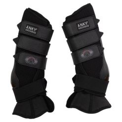 Getry transportowe dla koni ANKY Magnetic. Czarne legginsy długie sportowe ANKY, l, bez wzorów, z materiału, do jazdy konnej. Za 682.00 zł.