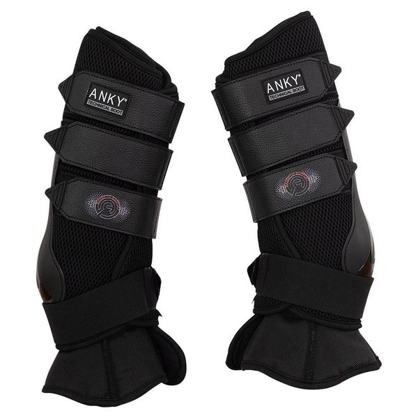 Getry transportowe dla koni ANKY Magnetic. Czarne legginsy długie sportowe ANKY, l, bez wzorów, z materiału, do jazdy konnej. Za 682.00 zł.