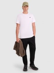 4F Spodnie dresowe męskie - czarne XXL. Czarne spodnie materiałowe 4F, na co dzień, l, bez wzorów, z bawełny, klasyczne. W wyprzedaży za 89.99 zł.