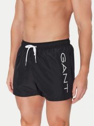 Gant Szorty kąpielowe 920006200 Czarny Regular Fit. Czarne kąpielówki GANT, m, bez wzorów, z syntetyku. Za 169.99 zł.
