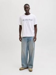 Jack & Jones Koszulka "Devin Daytona" w kolorze białym rozmiar: S. Białe bezrękawniki Jack & Jones, s, bez wzorów, z bawełny, bez kołnierzyka, bez ramiączek. Za 44.09 zł.