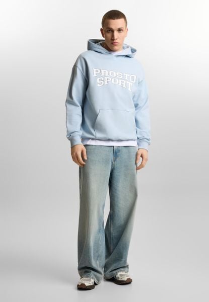 Bluza sportowa męska Prosto Harvard z kapturem. Niebieskie bluzy z kapturem Prosto., l, bez wzorów, z bawełny, z kapturem. Za 235.99 zł.
