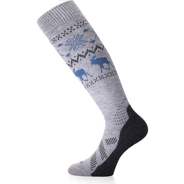 Skarpety narciarskie uniseks Lasting FWW 858 Merino 85%. Szare skarpety LASTING, bez wzorów, z wełny. W wyprzedaży za 139.90 zł.