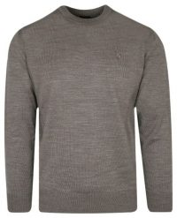 Sweter Beżowy, Piaskowy w Okrągły Dekolt, U-neck, Męski -TRIKKO. Brązowe swetry rozpinane Trikko, m, bez wzorów, z tkaniny, bez kołnierzyka, bez ramiączek. Za 145.00 zł.