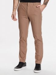 Boss Spodnie materiałowe Kaito1_T 50487754 Beżowy Slim Fit. Brązowe spodnie materiałowe Boss, m, bez wzorów, z bawełny. Za 449.99 zł.