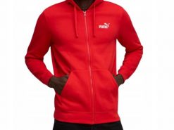 Bluza na co dzień Męska Puma Z Kapturem Na Zamek. Czerwone bluzy z kapturem Puma, m, bez wzorów, z bawełny, z kapturem. Za 209.00 zł.