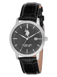 U.S. Polo Assn. Zegarek kwarcowy w kolorze srebrno-czarnym rozmiar: onesize. Czarne, analogowe zegarki U.S. Polo Assn., ze stali. Za 260.99 zł.
