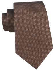 Męski Krawat Alties - Brązowy, Mikrowzór. Brązowe krawaty i muchy Alties, bez wzorów, z tkaniny. Za 55.00 zł.