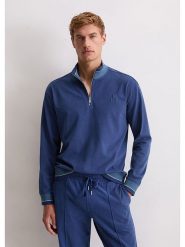 Marc O´Polo Bluza w kolorze niebieskim rozmiar: XL. Niebieskie bluzy xl, bez wzorów, z bawełny, bez kaptura. Za 153.71 zł.