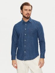 Tommy Hilfiger Koszula jeansowa MW0MW37581 Niebieski Regular Fit. Niebieskie koszule Tommy Hilfiger, m, bez wzorów, z bawełny, bez kołnierzyka, bez ramiączek. Za 429.99 zł.