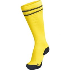 Getry piłkarskie dla dorosłych Hummel Element Football Sock. Brązowe legginsy długie sportowe Hummel, bez wzorów, do piłki nożnej. Za 38.00 zł.