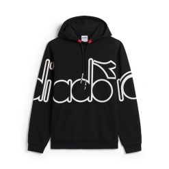 Bluza męska DIADORA HOODIE URBANITY. Czarne bluzy z kapturem Diadora, m, bez wzorów, z poliesteru, z kapturem. Za 149.99 zł.