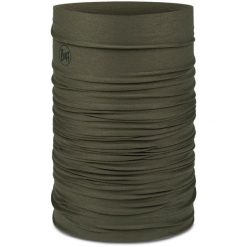 Komin na szyję - Bandana BUFF Coolnet UV® Solid. Brązowe szaliki Buff, bez wzorów. Za 89.08 zł.