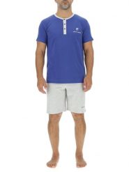 Pierre Cardin Piżama w kolorze niebiesko-szarym rozmiar: XL. Niebieskie piżamy Pierre Cardin, xl, bez wzorów, bez ramiączek. Za 65.99 zł.