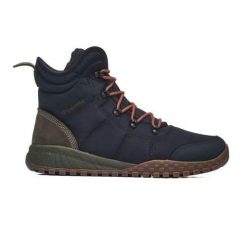 Buty do chodzenia męskie Columbia Fairbanks Omni-heat. Niebieskie buty turystyczne Columbia, na zimę, bez wzorów, z jeansu, za kostkę, bez zapięcia, trekkingowe, omni-heat (columbia). Za 656.80 zł.