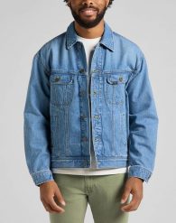 LEE RELAXED RIDER JACKET LT MĘSKA KURTKA JEANSOWA WORN BOLTON L86YOMVW 112145639. Kurtki Lee, l, bez wzorów, z jeansu, bez kaptura. Za 299.99 zł.