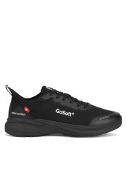 Go Soft Sneakersy MP-12A Czarny. Czarne buty sportowe casual GO SOFT, bez wzorów, z materiału, bez zapięcia. Za 189.99 zł.