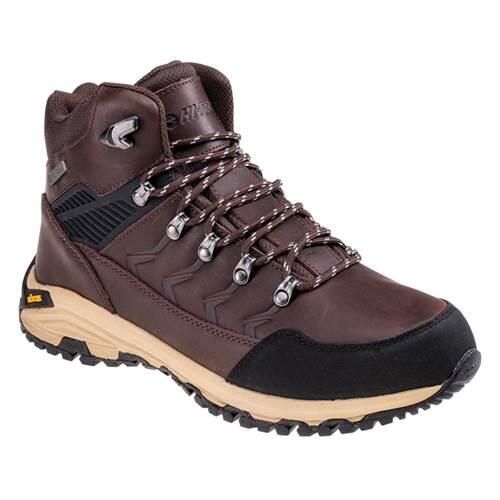 Buty trekkingowe męskie Hi-Tec Leknes Mid Ag. Brązowe buty trekkingowe Hi-tec, bez wzorów, z materiału, za kostkę, bez zapięcia, trekkingowe. Za 625.99 zł.