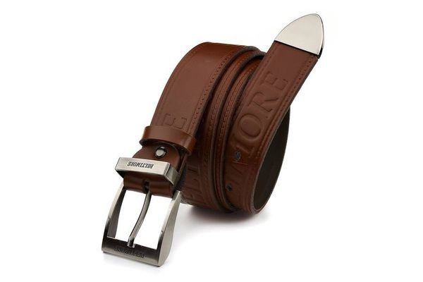 Pasek skórzany BELTIMORE r.85-100 cm 522 brązowy. Brązowe paski bez wzorów. Za 54.90 zł.