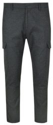 Eleganckie Spodnie Otto Kern z Domieszką Wełny z Kieszeniami z Boku (Cargo) - Grafitowe. Szare eleganckie spodnie Otto Kern, s, z poliesteru, eleganckie. Za 247.00 zł.