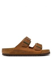 Birkenstock Klapki Arizona Leoi 1028272 Brązowy. Brązowe klapki Birkenstock, ze skóry. Za 389.99 zł.
