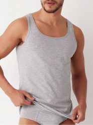 COTONELLA Podkoszulek w kolorze szarym rozmiar: XXL. Szare podkoszulki COTONELLA, xxl, bez wzorów, z bawełny, bez ramiączek. Za 36.95 zł.