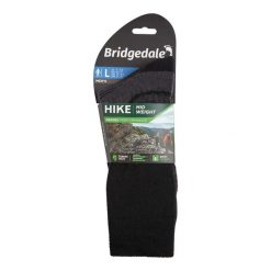 Skarpety do turystyki męskie Bridgedale HIKE MW END BO ORI. Czarne skarpety Bridgedale, bez wzorów, z elastanu. Za 93.99 zł.