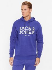 Jack&Jones Bluza James 12235338 Granatowy Regular Fit. Niebieskie bluzy Jack&Jones, m, bez wzorów, z syntetyku, bez kaptura. Za 189.99 zł.