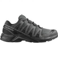 Buty trekkingowe męskie Salomon X-adventure Reckon Gtx. Szare buty trekkingowe Salomon, bez wzorów, z materiału, bez zapięcia, trekkingowe. Za 588.00 zł.