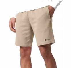 SPODENKI męskie CHAMPION 221804-MS041 beżowe dresowe sportowe bawełna XXL. Brązowe krótkie spodenki sportowe Champion, m, bez wzorów, z bawełny. Za 159.00 zł.
