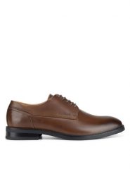 Gino Rossi Półbuty DANTE-05 124 AM Brązowy. Brązowe eleganckie półbuty Gino Rossi, bez wzorów, ze skóry, bez obcasa, bez zapięcia. Za 349.99 zł.