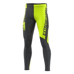 Legginsy do biegania męskie EXTREME HOBBY DRAFT. Zielone legginsy długie sportowe EXTREME HOBBY, m, bez wzorów, z dzianiny, do biegania. Za 209.00 zł.