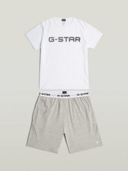 G-Star Piżama w kolorze biało-szarym rozmiar: XL. Białe piżamy G-Star, xl, bez wzorów, z bawełny, bez ramiączek. Za 109.95 zł.