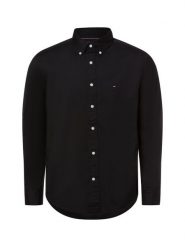 Tommy Hilfiger koszula casual Mężczyźni Regular Fit Bawełna czarny, L. Czarne koszule Tommy Hilfiger, l, bez wzorów, z bawełny, bez kołnierzyka, bez ramiączek. Za 349.95 zł.