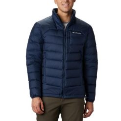 Kurtka puchowa męska Columbia Autumn Park Down. Niebieskie kurtki Columbia, l, bez wzorów, z puchu, bez kaptura. Za 549.99 zł.