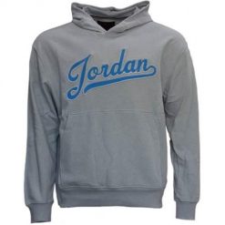 Bluza sportowa męska Nike Air Jordan Flight Mvp. Niebieskie bluzy z kapturem Nike, m, bez wzorów, z bawełny, z kapturem. Za 411.85 zł.