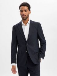 BOSS - Marynarka garniturowa z zawartością wełny - Jasper Mężczyźni Regular Fit niebieski, 48. Niebieskie garnitury Boss, m, bez wzorów, z wełny. Za 1,499.95 zł.