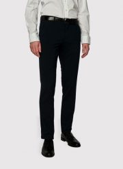 PAKO LORENTE – Męskie basicowe spodnie w kolorze granatowym P23SB-WX-005-G-0. Spodnie materiałowe Pako Lorente, na co dzień, l, bez wzorów, z bawełny, casualowe, długie. Za 119.99 zł.