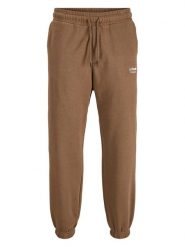 Jack & Jones Spodnie dresowe "Jpdtkane" w kolorze jasnobrązowym rozmiar: S. Brązowe spodnie treningowe długie Jack & Jones, s, bez wzorów, z bawełny. Za 109.95 zł.