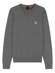 Hugo Boss Sweter w kolorze szarym rozmiar: L. Szare swetry nierozpinane HUGO BOSS, l, bez wzorów, z bawełny, bez kołnierzyka, bez ramiączek. Za 356.95 zł.